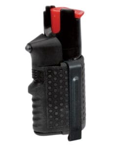 custodia nera spray peperoncino luce clip