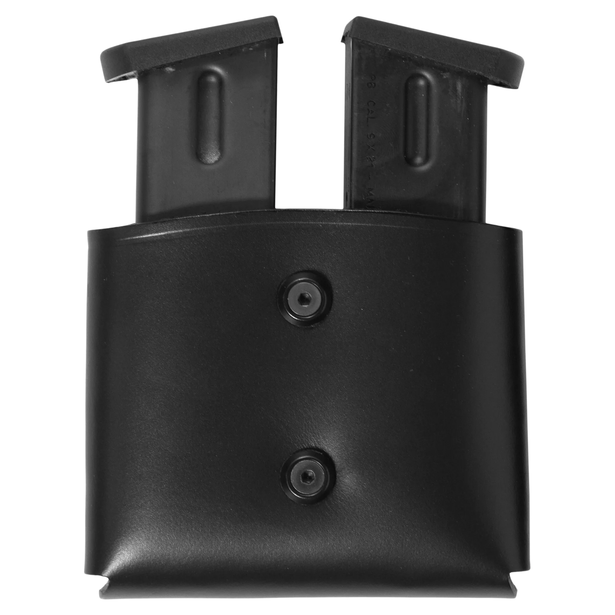 Doppio portacaricatore compatto in pelle