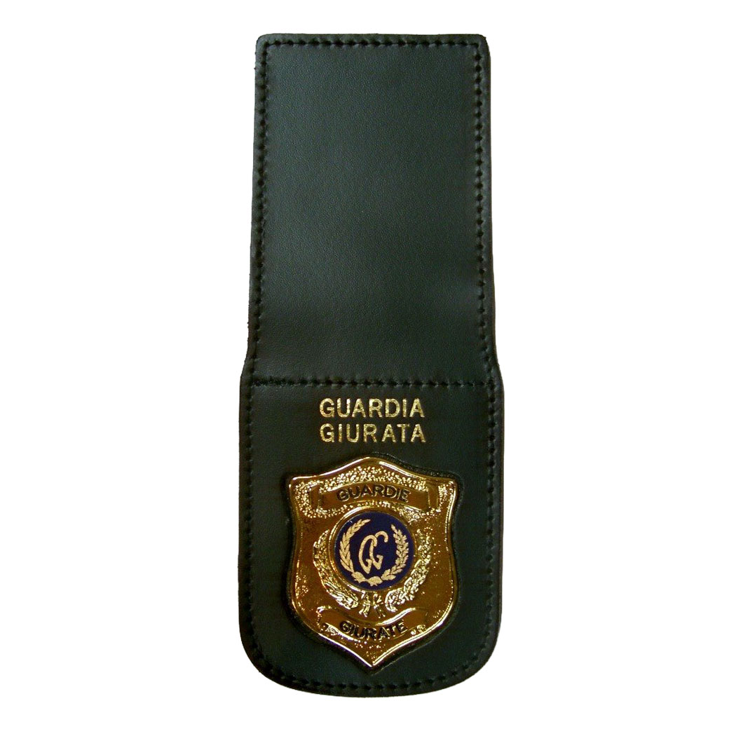 1WE110 - Portafoglio Guardie Giurate con Placca Estraibile - Armeria Lamanna