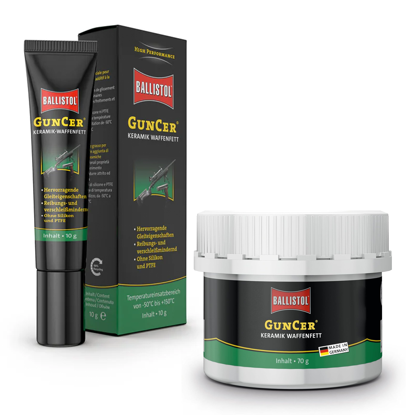 Ballistol GunCer Grasso ceramico 10 g: lubrifica e protegge armi