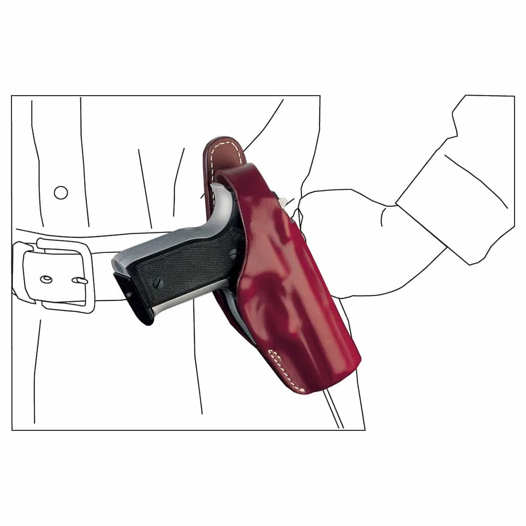 Fondina Vega Holster T1 in Pelle da Cintura a Sgancio Rapido - Armeria Lamanna