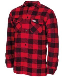 Fox Outdoor Camicia boscaiolo flanella rossa e nera - Armeria Lamanna