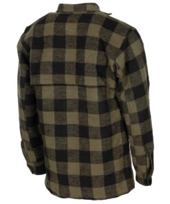 Fox Outdoor Camicia boscaiolo flanella verde oliva e nera - Armeria Lamanna