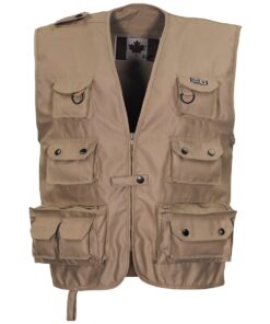 MFH Gilet Outdoor Khaki Modello Pesante Multitasche - Armeria Lamanna