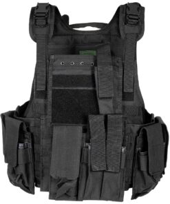 MFH Gilet Tattico Ranger Nero con Sistema Idratazione - Armeria Lamanna