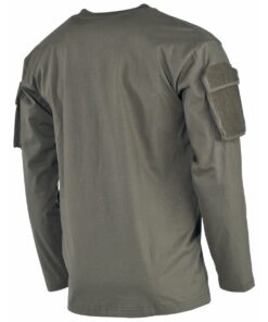 MFH Maglia Militare US Shirt Oliva con Tasche sulle Maniche - Armeria Lamanna
