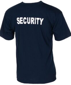 MFH Maglia Security blu con stampa fronte e retro - Armeria Lamanna