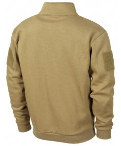 MFH Maglia Tactical con Zip e Tasche Coyote Tan - Armeria Lamanna