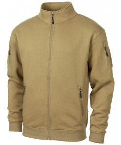 MFH Maglia Tactical con Zip e Tasche Coyote Tan - Armeria Lamanna