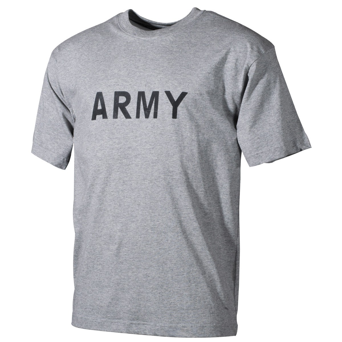 MFH T-Shirt Militare Grigia con Stampa Army Nera - Armeria Lamanna