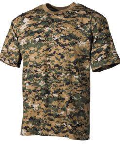 MFH T-Shirt Militare US Style Digital Woodland 170g - Armeria Lamanna
