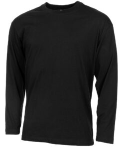 MFH Maglia Militare US Shirt Nera a Manica Lunga - Armeria Lamanna