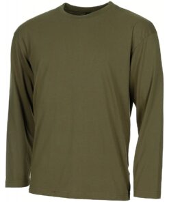 MFH Maglia Militare US Shirt Oliva a Manica Lunga - Armeria Lamanna