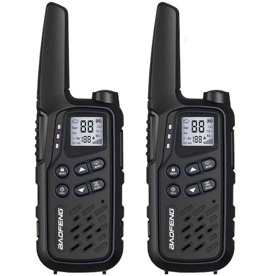 Radio Baofeng BF-25E PMR Nere: Set 2 Pezzi
