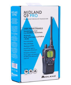 Midland G9 Pro Nera Radio PMR446 LPD IPX4