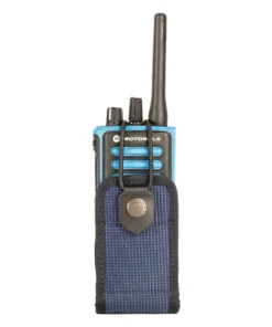Vega Holster 2R03RB – Porta radio tessuto blu alta visibilità con elastico tubolare - Armeria Lamanna
